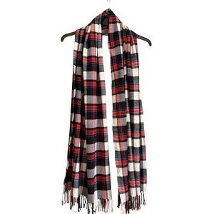 Checkered/plaid print scarf‎